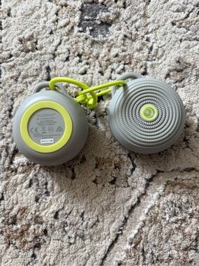 Hushh Portable Sound Machine Speaker - Gray with Neon Yellow Accents